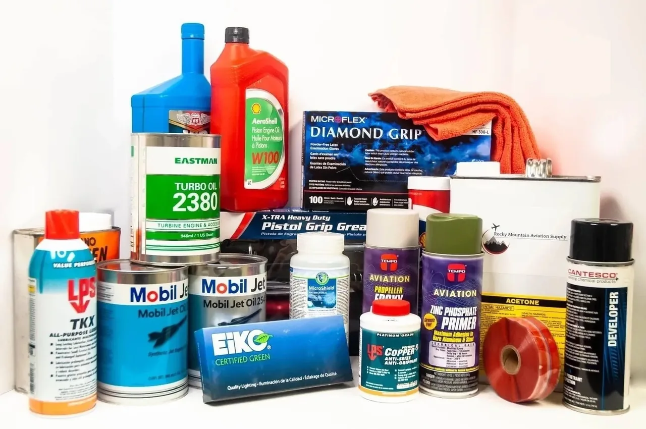 Aviation lubricants, sealants and workshop consumables