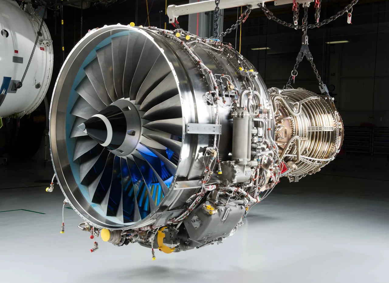 Aircraft turbine engine prepared for technical work